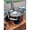 Image 5 : T-FAL FRYING PAN, LARGE  ROASTER, TWO LARGE SS POTS