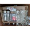 Image 3 : TWO BOXES OF MUGS AND GLASSES AND A HAMPER WITH CANNING JARS