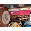 Image 1 : SEDGWICK SCHOOL COMMEMORATIVE PLATE, HAND CARVED WOODPECKER & OTHER HANDMADE ITEMS, ALTO CIGAR BOX