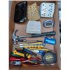 Image 4 : ASSORTED TOOLS, MULTIPLUG, PLUG WITH ON/OFF REMOTE, AND VARIOUS LIGHTS