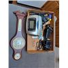 Image 1 : CLOCK PHONE, BAROMETER, TWO MINI SPEAKERS
