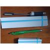Image 2 : TWO SCREWDRIVERS, THREE FLEXIBLE KNIVES, TEN POCKETKNIVES, FIVE PENS, AND FOUR KEYCHAIN LED LIGHT