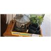 Image 1 : MINI FOUNTIAN, DESK ORGANISER, CLOCK, AND PLANT POT
