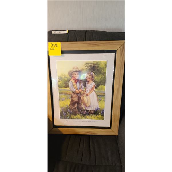 THREE FRAMED PICTURES. PLEASE SEE IMAGES FOR MORE DETAIL