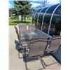 Image 1 : PATIO TABLE WITH 6  CHAIRS C/W UMBRELLA