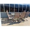 Image 2 : PATIO TABLE WITH 6  CHAIRS C/W UMBRELLA