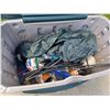 Image 2 : RUBBERMAID PATIO STORAGE BOX WITH CONTENTS
