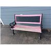 Image 1 : PINK PARK BENCH ROD IRON