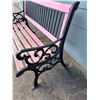 Image 2 : PINK PARK BENCH ROD IRON