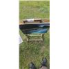 Image 17 : BOX OF MISC. GARDEN SUPPLIES, TV TRAYS, ETC.