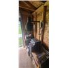 Image 2 : LAMP, BOX OF FIRE LOGS, METAL FOLDING TABLE, WOOD STAND