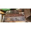 Image 3 : LAMP, BOX OF FIRE LOGS, METAL FOLDING TABLE, WOOD STAND