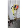 Image 9 : STILTED LAWN SPRINKLER & ASSORT. YARD TOOLS