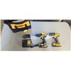 Image 1 : "DEWALT" 2PC 20V LITHIUM BATTERY DRILL& IMPACT (IN BAG) W/ ACCES.