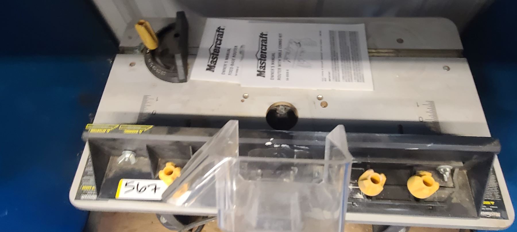 MASTERCRAFT MOUNTED ROUTER TABLE #54-6938-6 COMBO KIT w/ GUIDES ...