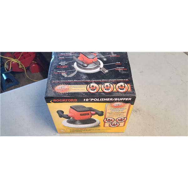 ROCKFORD 10 SOFT TOUCH CIRCULAR POLISHER/BUFFER( *BRAND NEW* IN BOX) W/ ERGONOMIC HANDLES