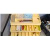 Image 2 : HARD SHELL TACKLE BOXES (X2) SZ. 10 RUBBER BOOTS & HUNTSHIELD HUNTING CUSHION