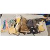 Image 14 : MIXC. ASSORT. SHOP SIGNS, FLAGS, WORK GLOVES, ETC