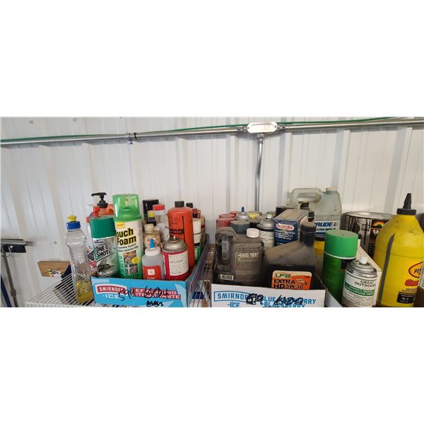 LARGE ASSORTED: SHOP & VEHICLE; HOUSEHOLD & GARAGE MAINTENANCE & CARPENTRY PRODUCTS