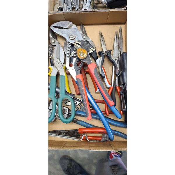 ASSORT. FENCING, TIN SNIPS, LINESMAN PLIERS, ETC.