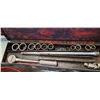 Image 4 : SOCKET/WRENCH 14 PC SET  INCL'S: 15" EXTENSION, CONVERTER (IN MTL TOOL CASE)