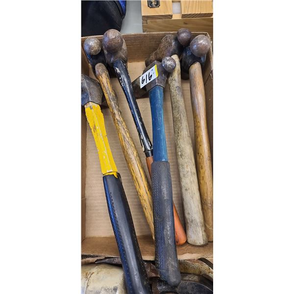 ASSORT. FLAT BALL PIENE HAMMERS