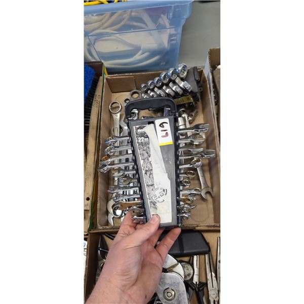 FLAT OF: FLAT WRENCHES VARIOUS BRANDS