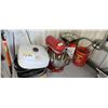 Image 1 : 1 LOT: HOUSEHOLD APPLIANCES - PANS; KITCHEN AID ARTISAN MIXER; FRY PANS; CAMPING POPCORN MAKER