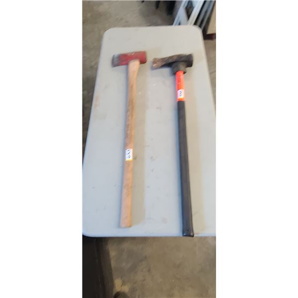 SLEDGE/AXE COMBO (X3) 2-6LBS. 1 S/H 1 1/2 LB AXE.