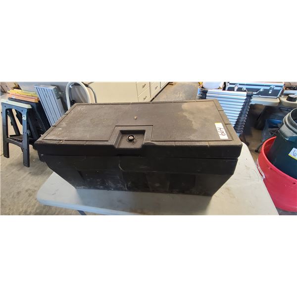 HEAVY DUTY TOOL BOX  AND CONTENT 31"W X 15 X 13