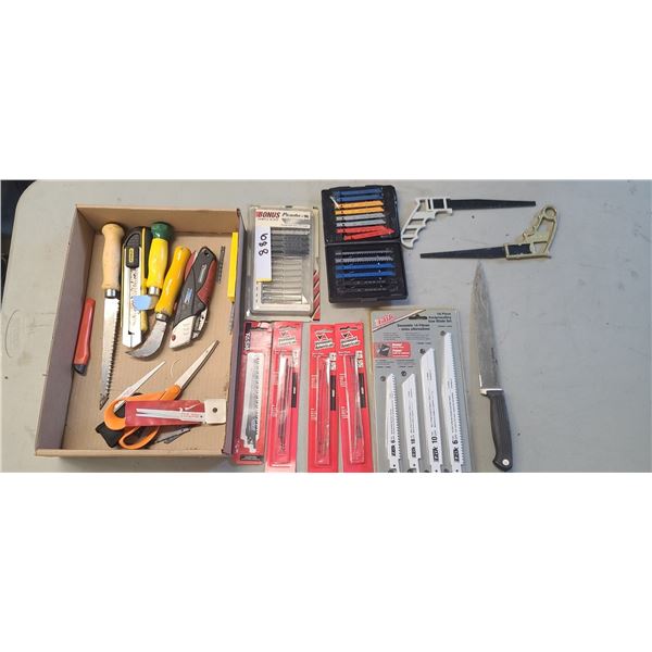 LOT OF ASSORTED RECIPROCATING SAW BLADES