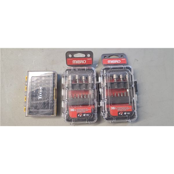 LOT OF SCREWDRIVER BIT SETS