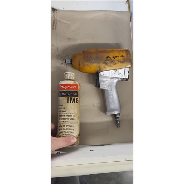 SNAP-ON 1" AIR DRILL AND SNAP-ON AIR MOTOR OIL
