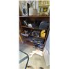 Image 1 : TWO SHELVES - ONE WOODEN, ONE PLASTIC