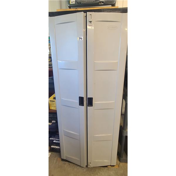 SUNCAST STORAGE CABINET 30"W X 19 1/2"D X 71 5/8"H