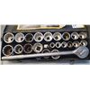 Image 2 : 25 PIECE WESTWARD HD SOCKET WRENCH SET 3/4"