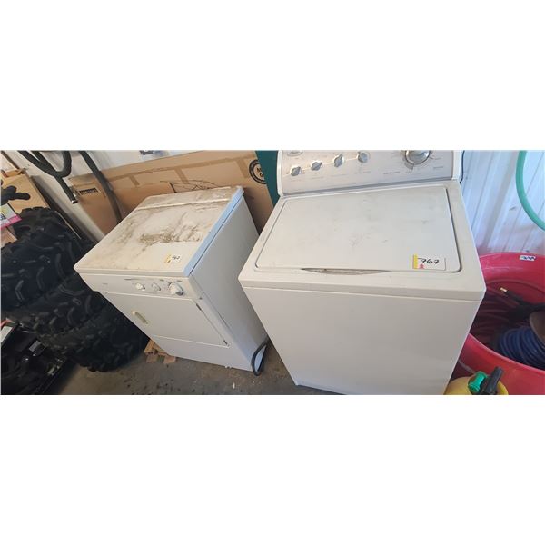 FRIDGIDAIRE HD SENSOR DRYER & WHIRLPOOL WASHER
