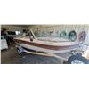 Image 26 : VANGUARD FIBERGLASS HAUL WITH EVINRUDE VRU 70 OUTBOARD MOTOR - COMES WITH TRAILER, THREE BOAT BUMPER