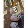 Image 1 : TWO 40LBS PROPANE TANKS - ONE FULL - ONE EMPTY