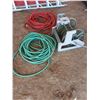 Image 1 : HOSE CADDY PLUS 50' GREEN AND 50'RED WATER HOSE