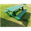 Image 2 : GREEN PICNIC TABLE 72" X 28"