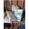Image 1 : RABBIT FEED, FOUR BAGS OF WOOD SHAVINGS AND MISC YARD