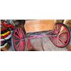 Image 4 : HORSE DRAWN WAGON OAK BUGGY, 16 SPOKE WOOD WHEELS, DUAL LEAF SPRINGS & SLEIGH UNIT