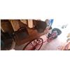Image 7 : HORSE DRAWN WAGON OAK BUGGY, 16 SPOKE WOOD WHEELS, DUAL LEAF SPRINGS & SLEIGH UNIT