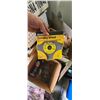 Image 2 : ASSORTED TOOLS DRYWALL TOOLS, GRINDING WHEEL, PAINT SUPPLIES ( 2 BOXES)