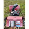 SNOW BLOWER, GAS POWERED, TURNS OVER 28: ON RUBBER TRACKS\