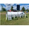 Image 1 : MERIDIAN 2 COMPARTMENT TANK 2007, 4300 LITRES C/W SKID & 2 PUMPS, METERS, SOLAR SYSTEM