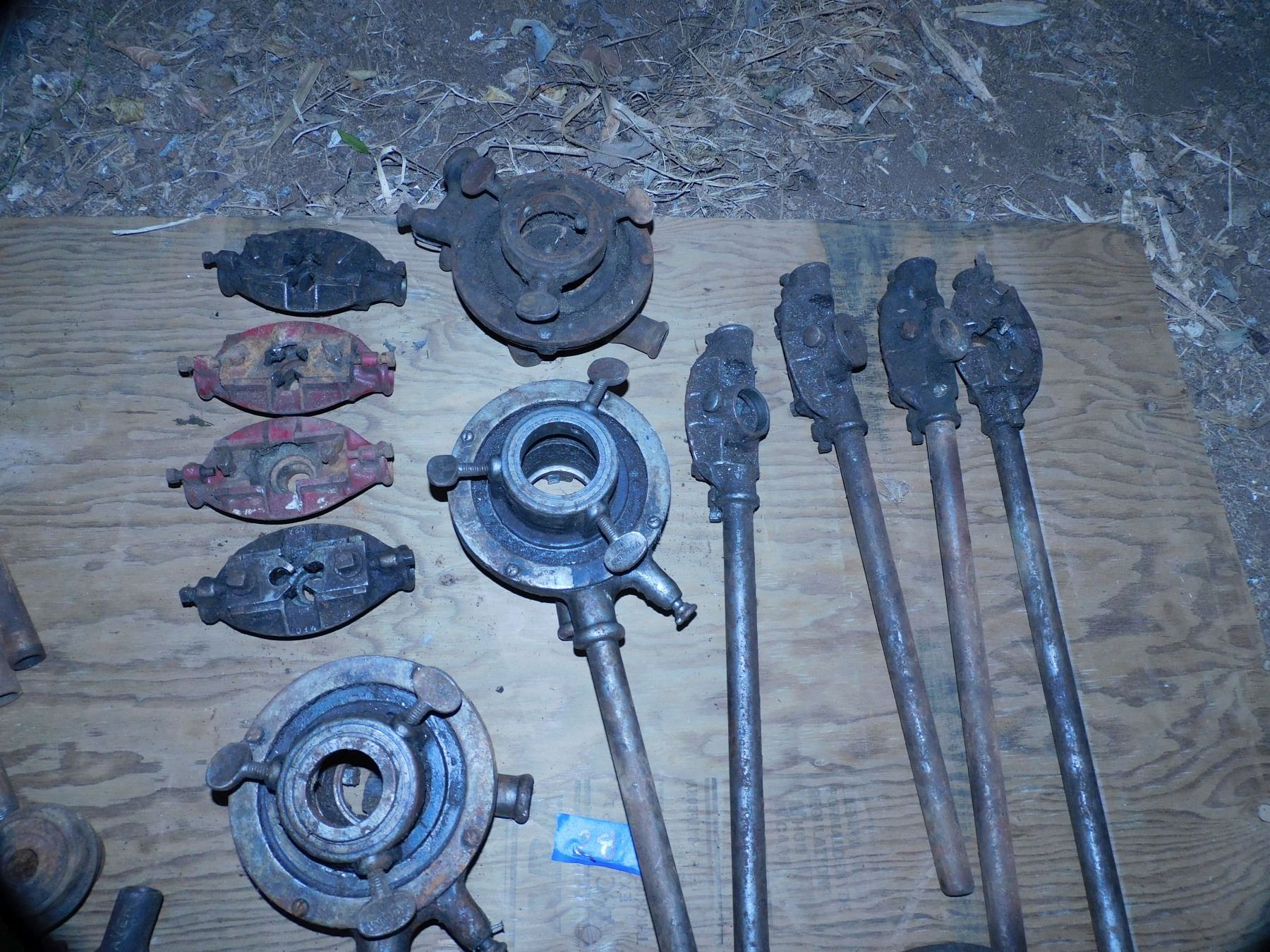 Old Threader Chest of Vintage Pipe Threading Tools - Oahu Auctions