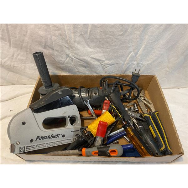Angle grinder and assorted tools