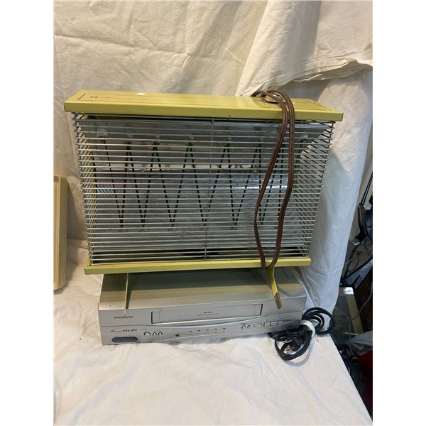 Air king heater and vhs player